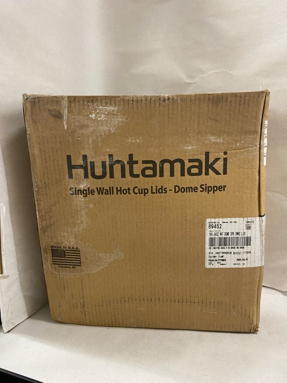 Case of Huhtamaki Dome Sipper Lids