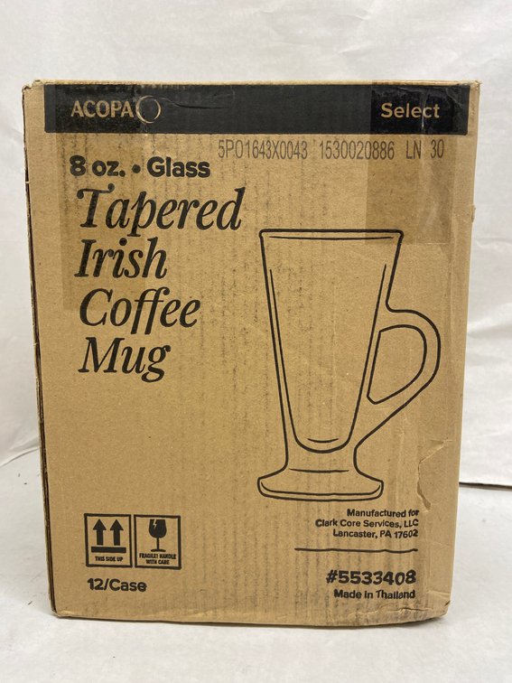 Case of Tapered Irish Coffee Mugs