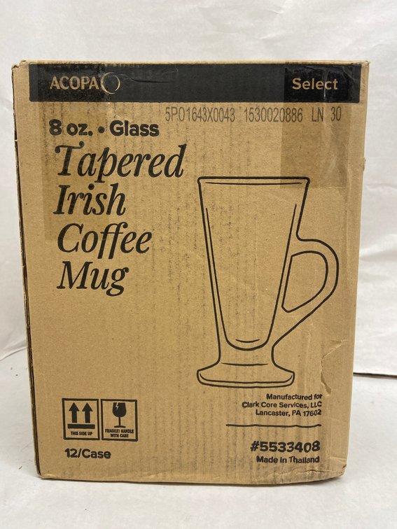 Case of Tapered Irish Coffee Mugs