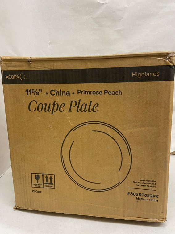 Case of Acopa Coupe Plates