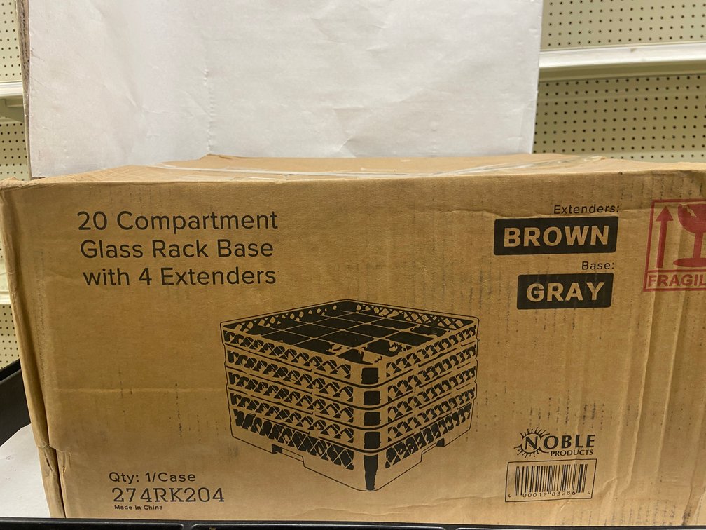 Case of 20 Compartment Glass Rack