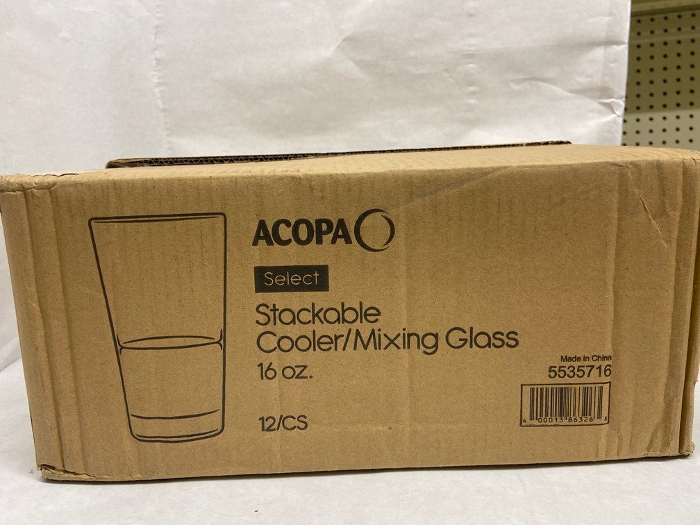 Case of Acopa Cooler/Mixing Glasses