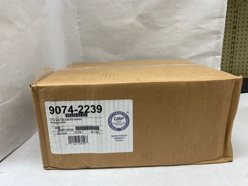 Case of 3 inch Blended Bond Paper Rolls