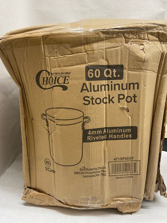 Case of 60 Qt. Aluminum Stock Pots