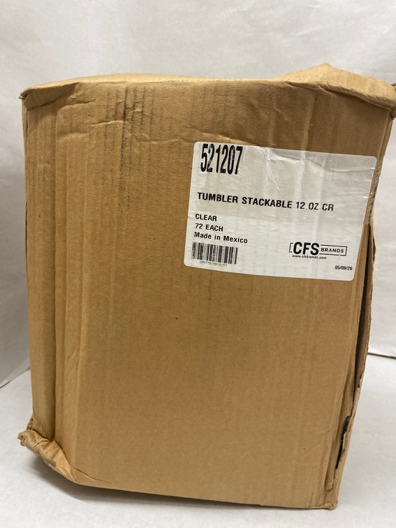 Case of 72 Clear Stackable Tumblers
