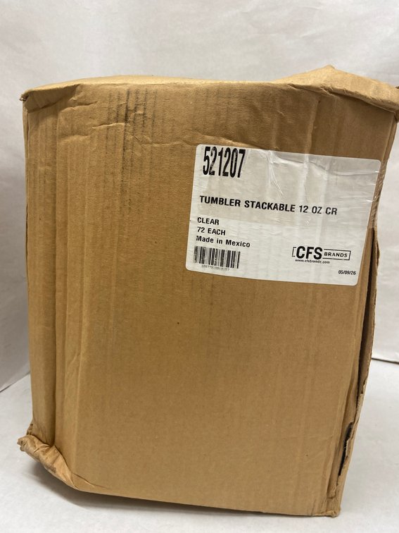 Case of 12 oz Clear Stackable Tumblers