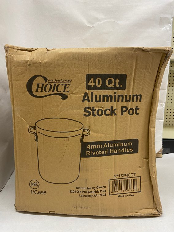 Case of 40 Qt. Aluminum Stock Pot