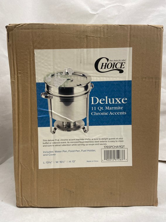 Choice 11 Quart Deluxe Marmite Chafer