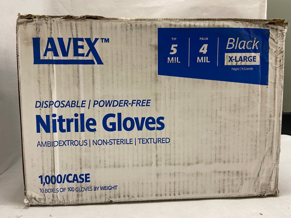 Case of Lavex Nitrile Gloves