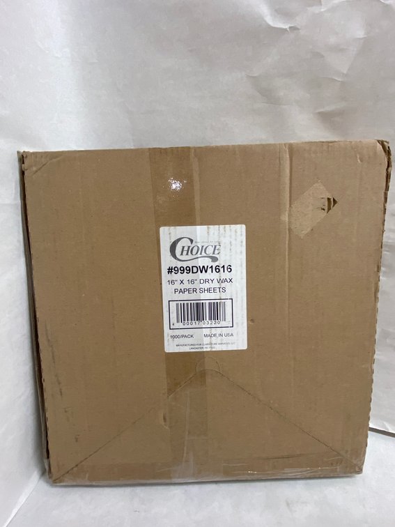 Case of Choice Dry Wax Paper Sheets