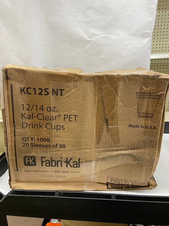 Case of Fabri-Kal Drink Cups