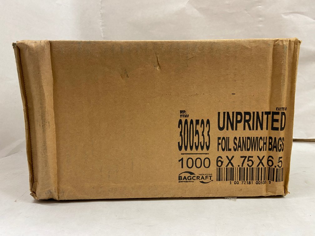 Case of Bagcraft Foil Sandwich Bags