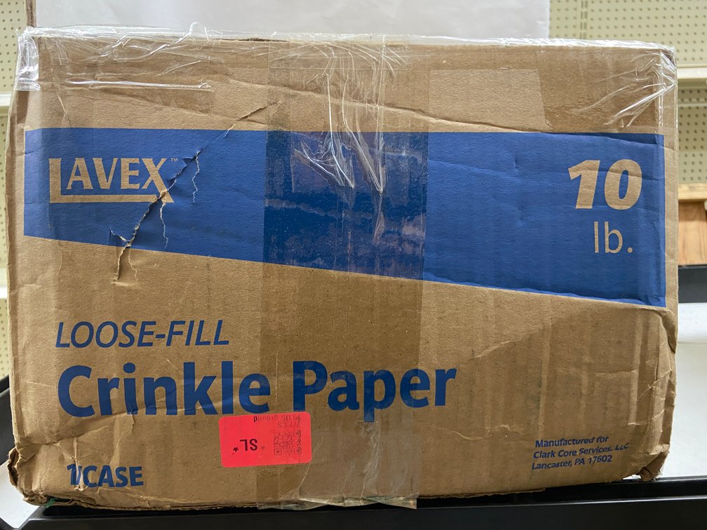 Case of Loose-Fill Crinkle Paper