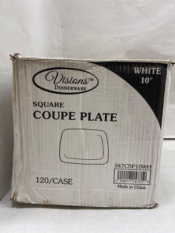 Case of 10-inch Square Coupe Plates