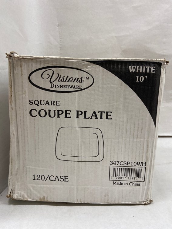 Case of 10-inch Square Coupe Plates
