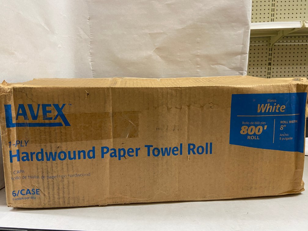 Case of Lavex Hardwound Paper Towel Rolls