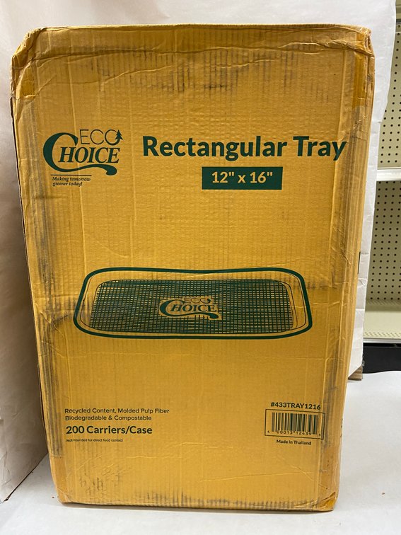 Case of Eco Choice 12x16 Rectangular Trays