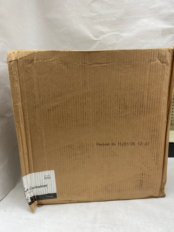 Case of 9x9 Black Takeout Containers