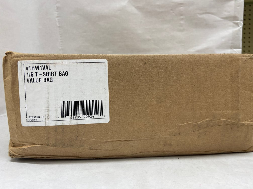 Case of 1/6 T-Shirt Value Bags