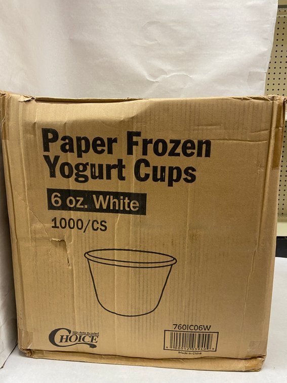 Case of Paper Frozen Yogurt Cups