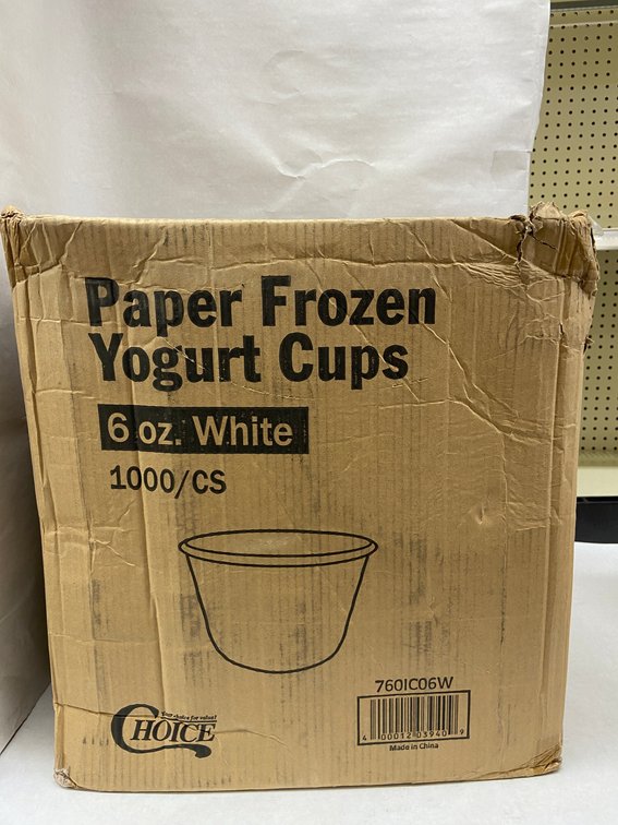 Case of Paper Frozen Yogurt Cups