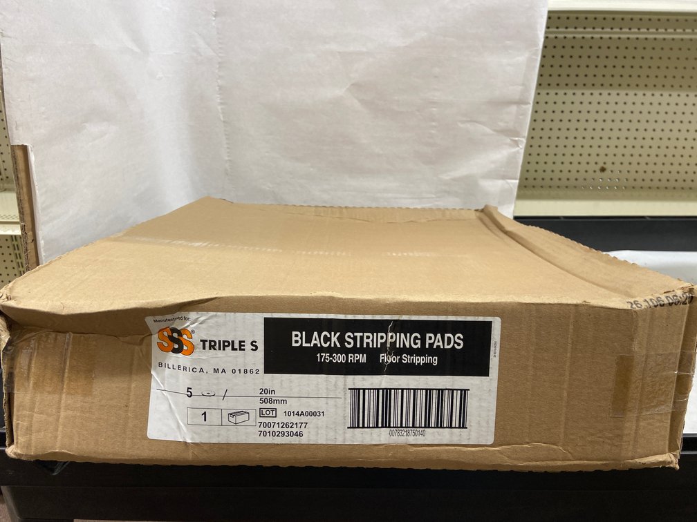 Case of Black Stripping Pads