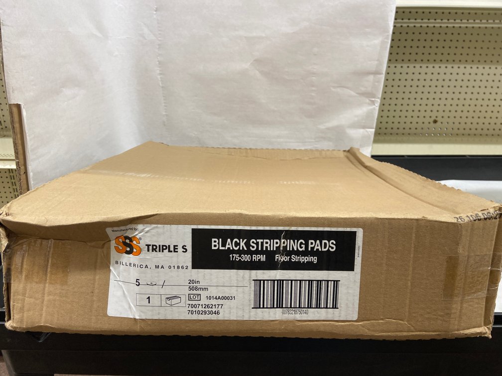 Case of Black Stripping Pads