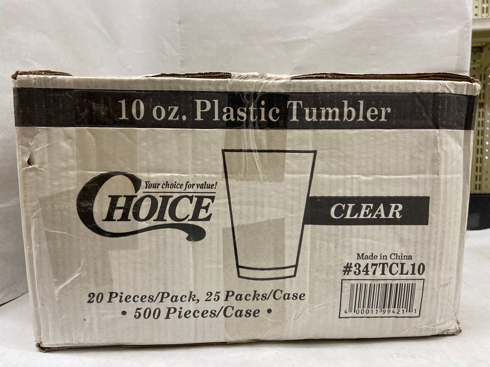 Case of 10 oz. Plastic Tumblers