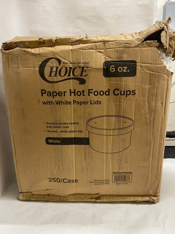 Case of 6 oz. Paper Hot Food Cups