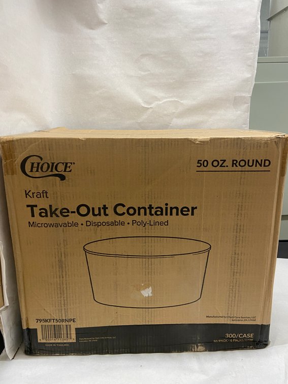 Case of Choice 50 oz. Kraft Take-Out Containers