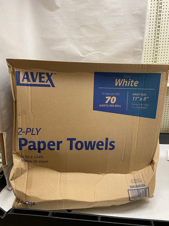 Case of Lavex Paper Towels