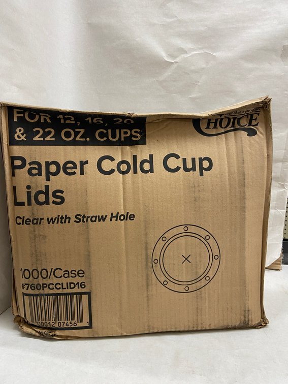 Case of Paper Cold Cup Lids