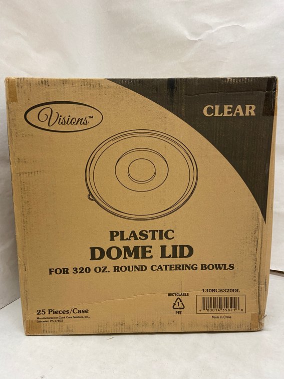 Case of Plastic Dome Lids
