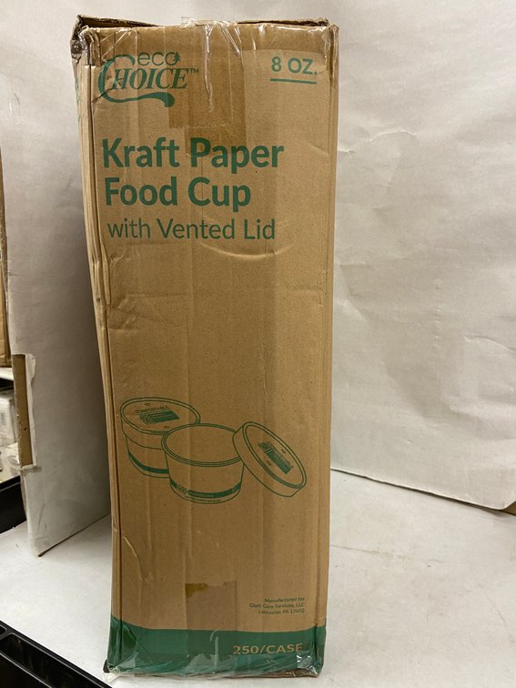 Case of 8 oz. Kraft Paper Food Cups