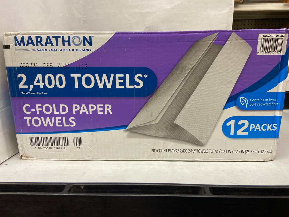 Case of C-Fold Paper Towels