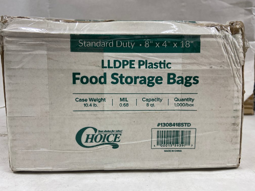 Case of LLDPE Plastic Food Storage Bags