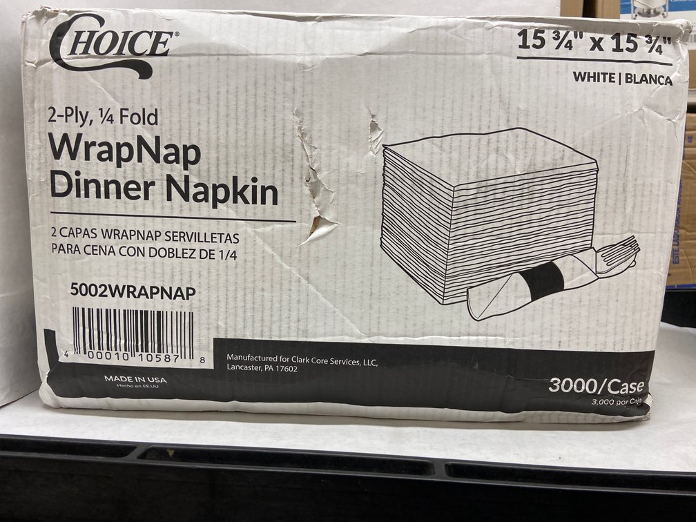 Case of WrapNap Dinner Napkins