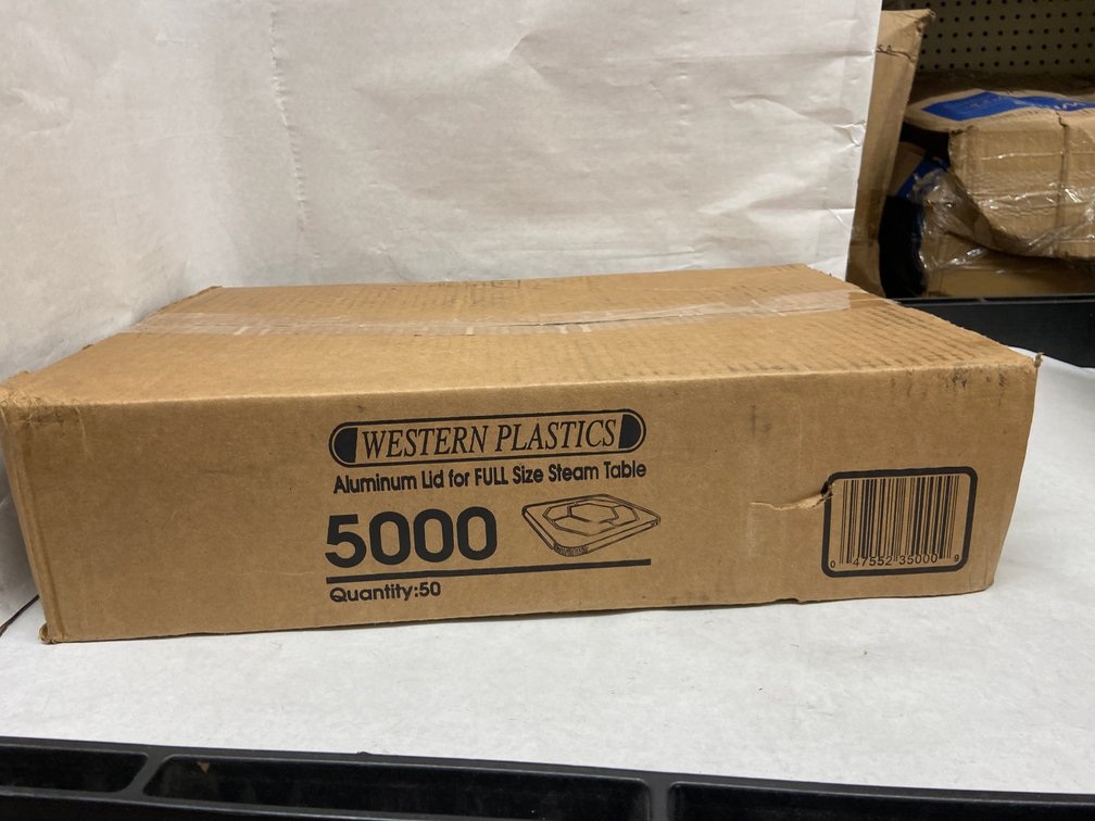Case of Western Plastics Aluminum Lids