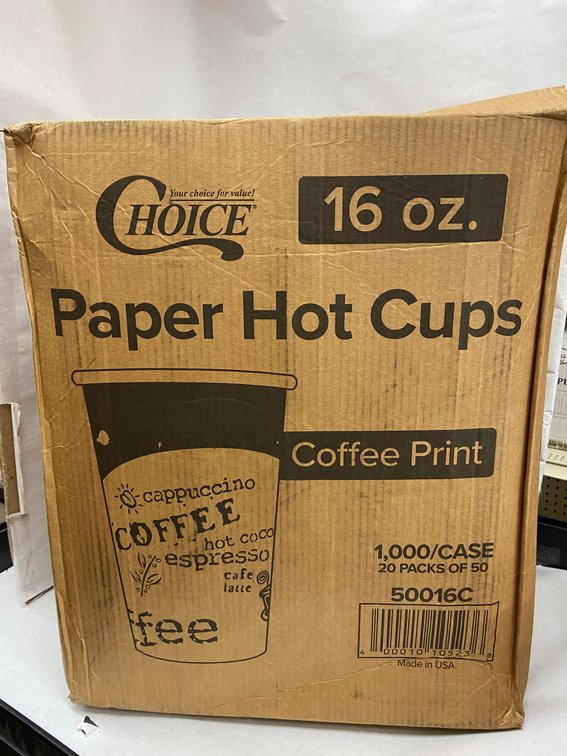 Case of 16 oz. Paper Hot Cups
