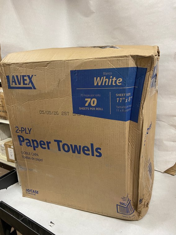 Case of Lavex Paper Towels