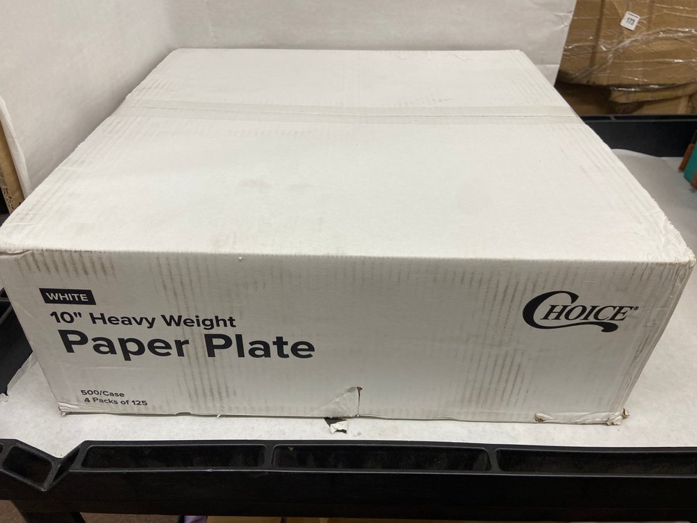 Case of 10-inch Paper Plates