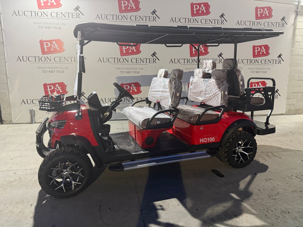 New SDLANCH  60V Electric Golf Cart Red