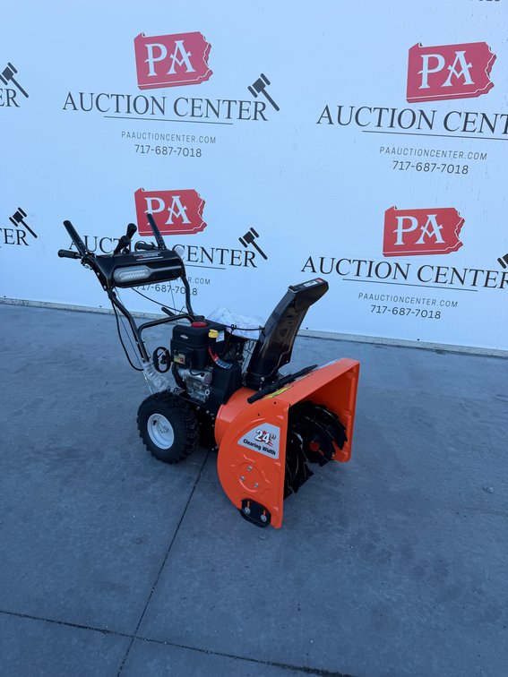 New 24" Dual Stage Walk Behind Snow Blower