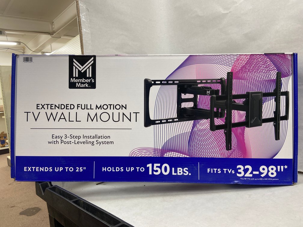 Members Mark 32"-98" Full Motion Tv Wall Mount