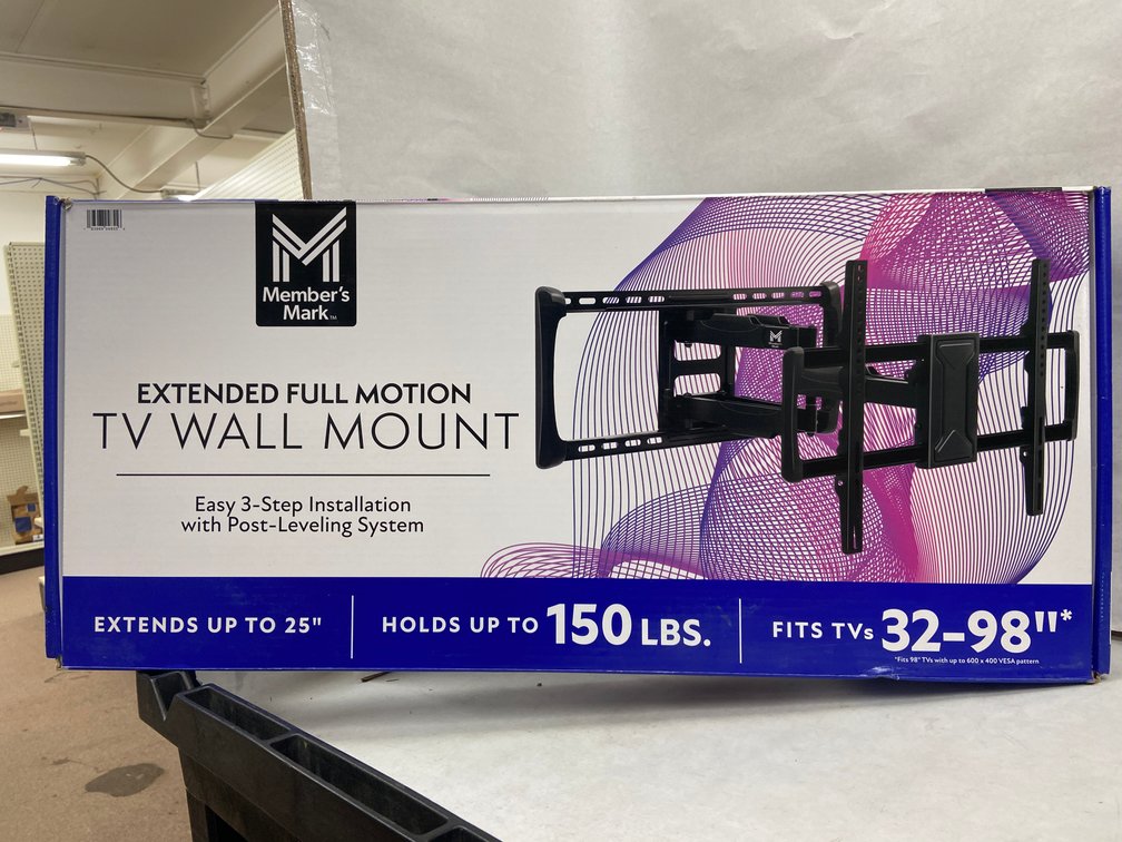 Members Mark 32"-98" Full Motion Tv Wall Mount