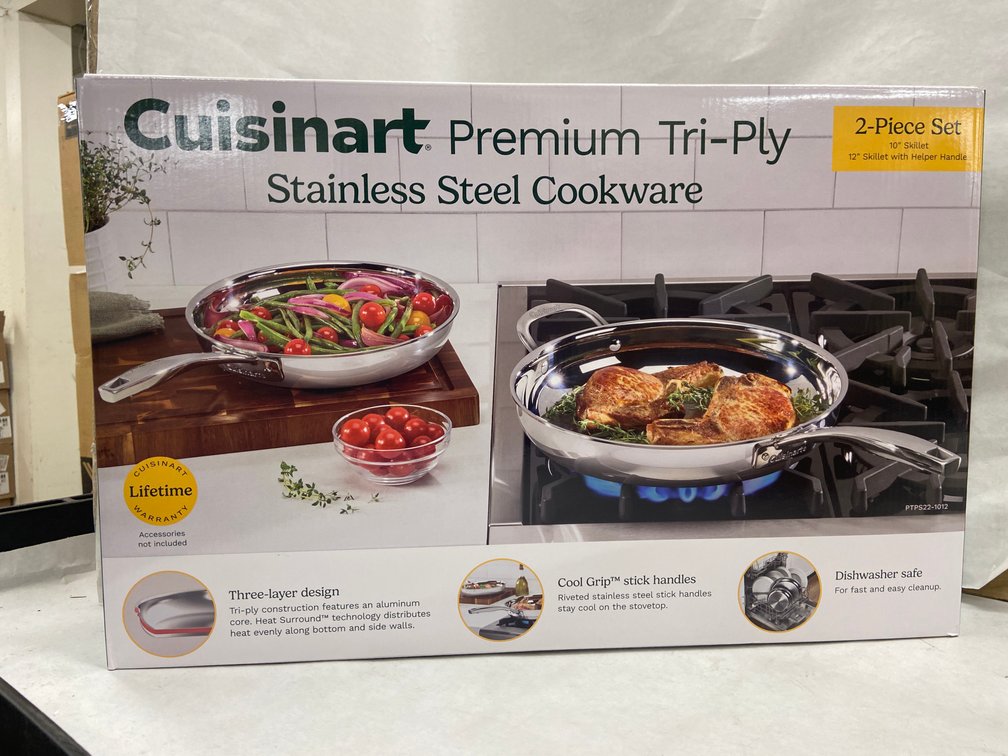 Cuisinart 2pc Tri-Ply SS Cookware Set