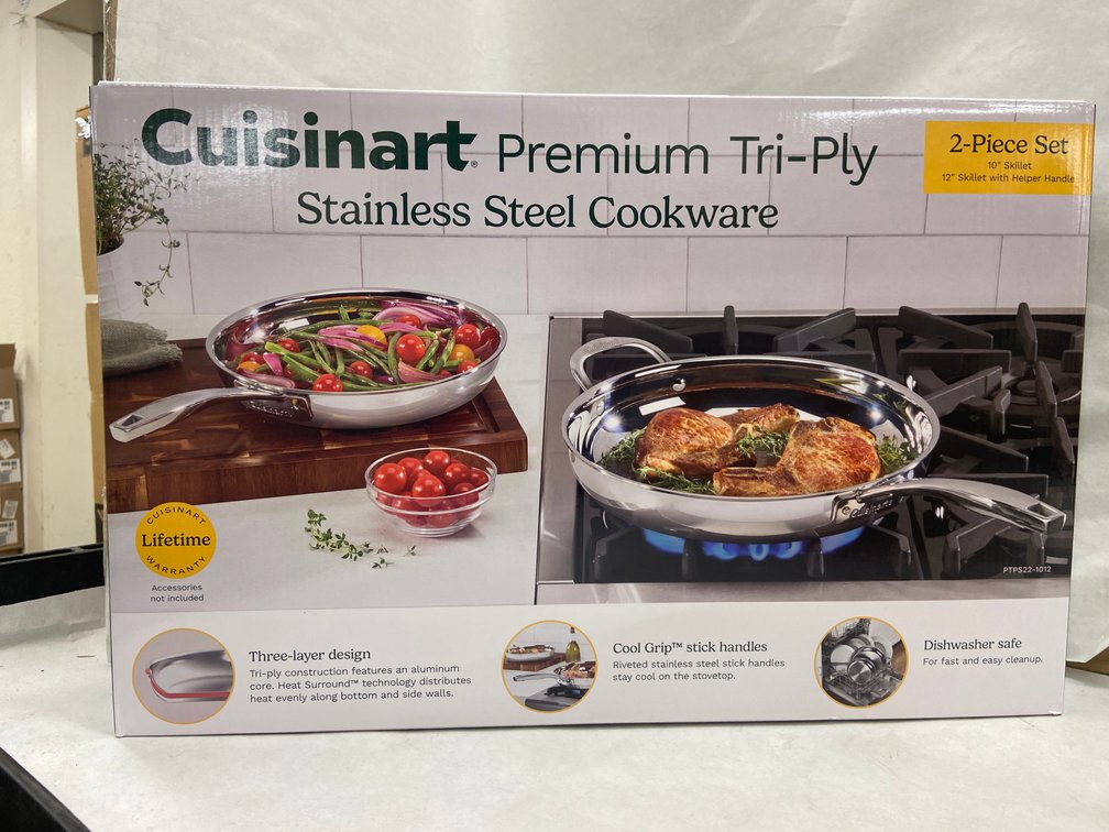 Cuisinart 2pc Tri-Ply SS Cookware Set
