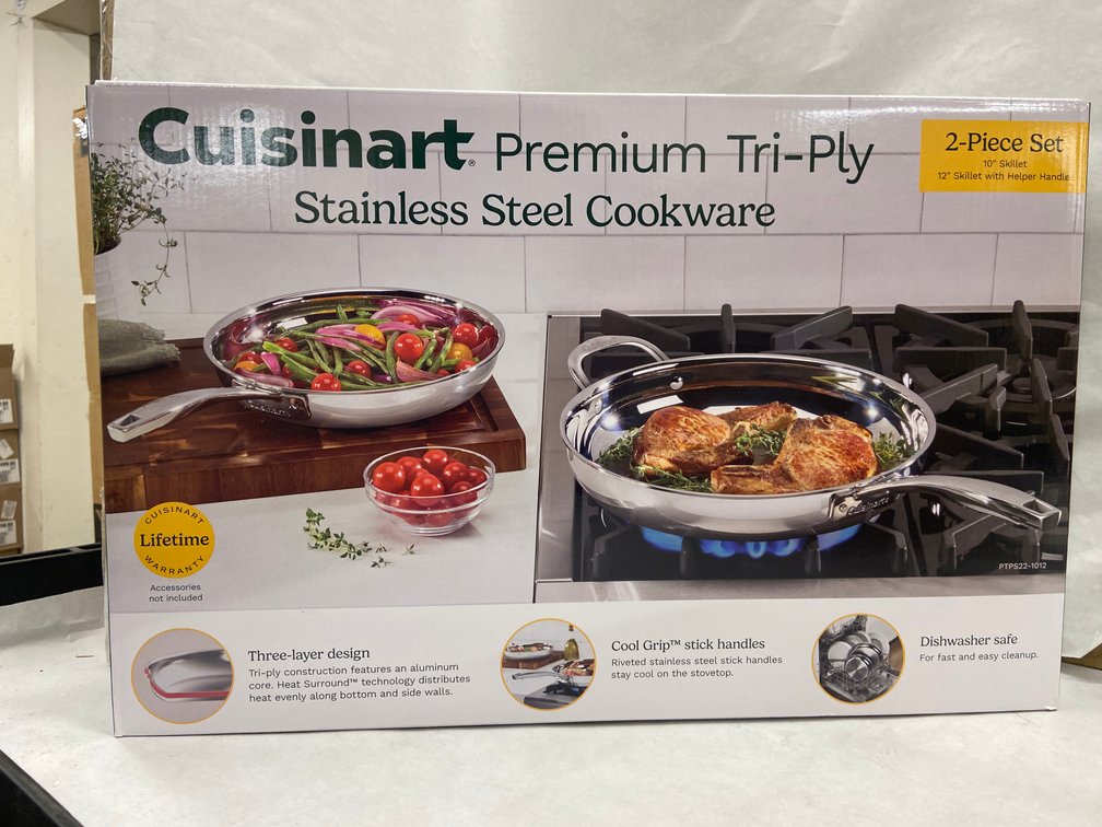 Cuisinart 2pc Tri-Ply SS Cookware Set