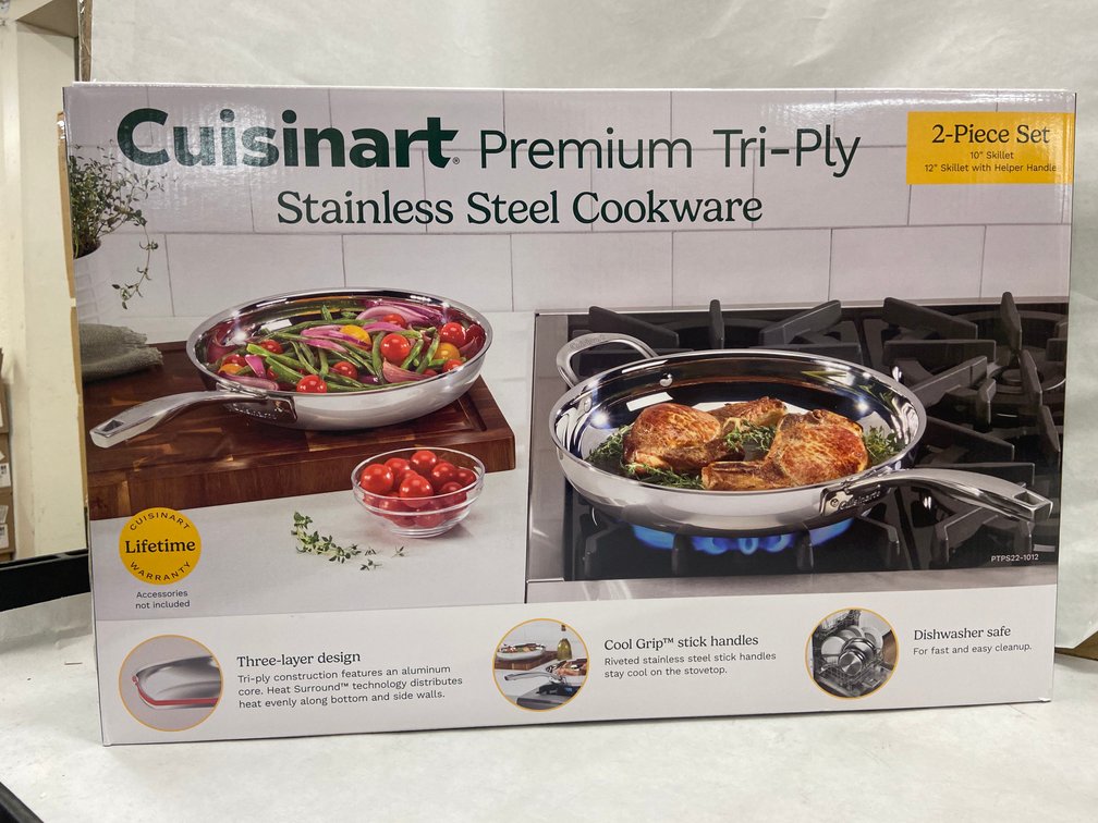 Cuisinart 2pc Tri-Ply SS Cookware Set