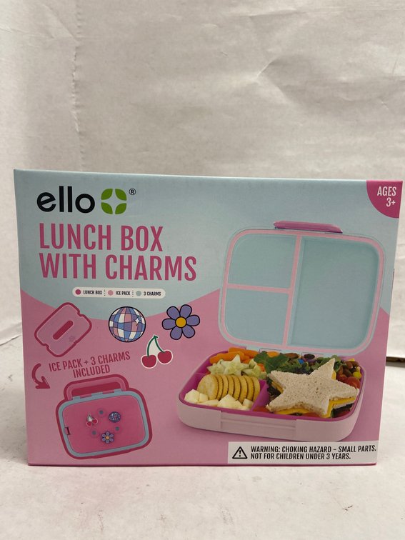 (2x Bid)Ello Lunch Box W/ Charms